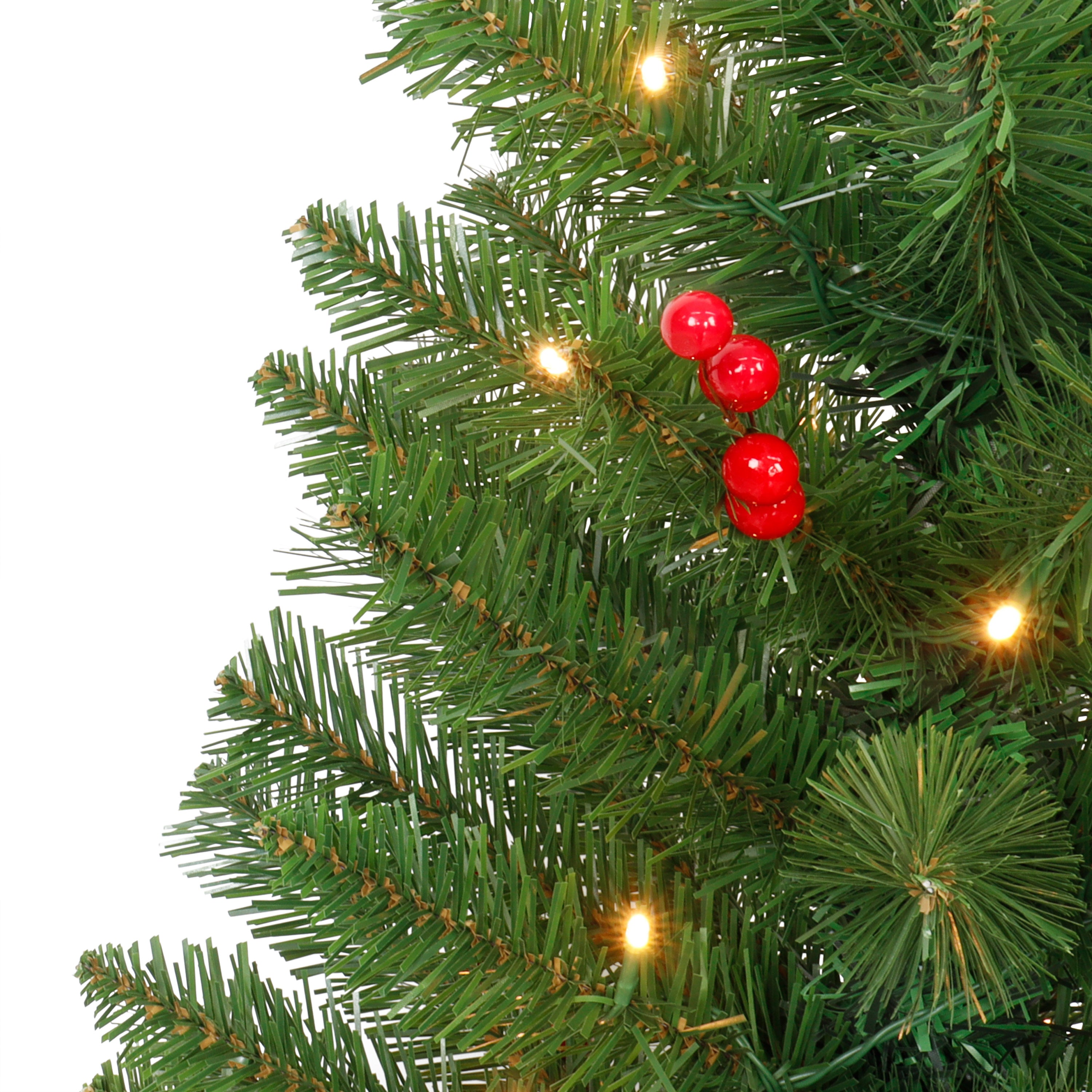 Set of 2 3.5ft. Pre-Lit Potted Trees